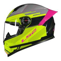 Capacete LS2 FF358 S Digital Preto e Amarelo Brilhante Com Spoiler Capacete LS2 FF358 S Digital Preto e Amarelo Brilhante Com Spoiler