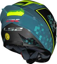 Capacete ls2 ff358 s striker azul amarelo verde blue yellow Capacete ls2 ff358 s striker azul amarelo verde blue yellow