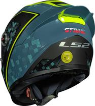 Capacete ls2 ff358 s striker azul amarelo verde blue yellow