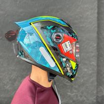 Capacete LS2 FF358 S Striker Blue HV Yellow Capacete LS2 FF358 S Striker Blue HV Yellow