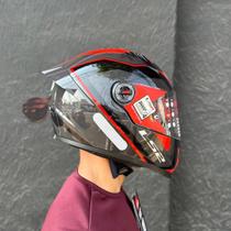 Capacete LS2 FF358 S Striker Titanio Red Capacete LS2 FF358 S Striker Titanio Red
