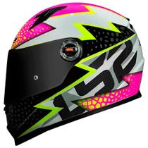 Capacete LS2 FF358 Speedy Branco Rosa