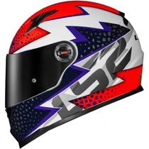 Capacete Ls2 Ff358 Speedy White / Purple / Orange