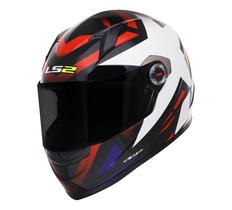 Capacete ls2 ff358 starwar branco vermelho