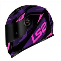 Capacete LS2 FF358 Tank Camo Black/Purple