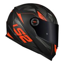Capacete LS2 FF358 Tank Matte Black/Orange Capacete LS2 FF358 Tank Matte Black/Orange