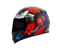 Capacete LS2 FF358 Tribal Azul e Laranja Capacete LS2 FF358 Tribal Azul e Laranja