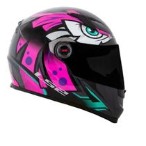 Capacete LS2 FF358 Tribal Fucsia Roxo