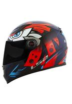 Capacete LS2 FF358 Tribal Laranja Brilhante Fechado