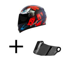 Capacete Ls2 Ff358 Tribal Laranja Mais Viseira Fumê Capacete Ls2 Ff358 Tribal Laranja Mais Viseira Fumê
