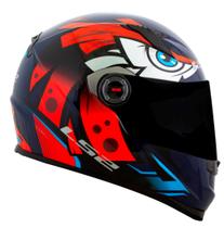 Capacete Ls2 FF358 Tribal Orange Laranja azul