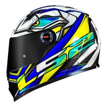Capacete LS2 FF358 Xdron Azul Brilhante Masculino e Feminino Fechado Capacete LS2 FF358 Xdron Azul Brilhante Masculino e Feminino Fechado