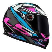 Capacete LS2 FF358 XDRON PINK CYAN