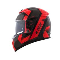 Capacete ls2 ff390 breaker physics black red