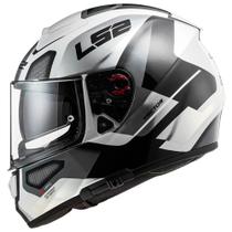 Capacete LS2 FF397 Vector Automat Branco Titanium