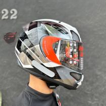 Capacete LS2 FF397 Vector Automat White Titanium