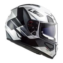 Capacete Ls2 FF397 Vector Evo Automat Branco/ Titanio