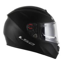 Capacete Ls2 FF397 Vector Monocolor Preto Fosco