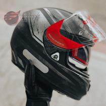 Capacete LS2 FF397 Vector Razor Matte Black Silver Grey