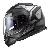 Capacete ls2 ff800 storm faster black grph grey preto