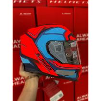 Capacete Ls2 Ff800 Storm Faster Laranja Fluo Azul Capacete Ls2 Ff800 Storm Faster Laranja Fluo Azul