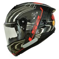 Capacete Ls2 Ff805 Thunder C Sputnik Carbono Speed Vermelho Capacete Ls2 Ff805 Thunder C Sputnik Carbono Speed Vermelho