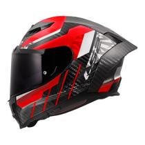 Capacete LS2 FF807 Dragon Trax Preto e Vermelho