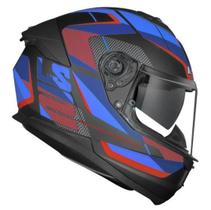 Capacete LS2 FF808 Stream 2 Road Vermelho Cinza Fosco C/Óculos Solar