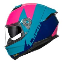 Capacete LS2 FF808 Stream II Thunderbiz Navy Azul e Rosa Capacete LS2 FF808 Stream II Thunderbiz Navy Azul e Rosa