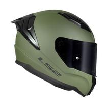 Capacete LS2 FF810 Vigo Monocolor Verde Militar Fosco