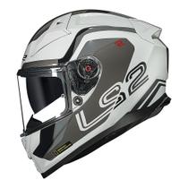 Capacete LS2 FF811 Vector 2 Metric Branco Titanium Tamanho:60