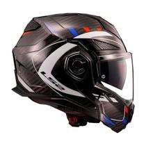 Capacete Ls2 Ff901 Advant X Carbon Future White Blue Red Capacete Ls2 Ff901 Advant X Carbon Future White Blue Red