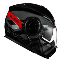 Capacete Ls2 FF902 Scope Hamr Preto/ Vermelho