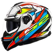 Capacete LS2 FF908 Strobe 2 Xdron Neon Laranja -