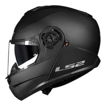 Capacete ls2 ff908 strobe ii monocolor preto fosco