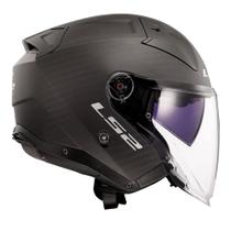 Capacete ls2 infinity ii c solid carbon fosco