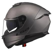 Capacete LS2 Masculino Feminino FF808 Cinza Bicomposto Moto