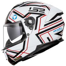 Capacete LS2 Masculino FF808 Maze Branco Bicomposto Moto Capacete LS2 Masculino FF808 Maze Branco Bicomposto Moto