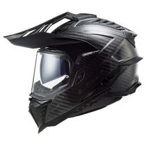 Capacete LS2 MX701 Explorer Carbon Solid Capacete LS2 MX701 Explorer Carbon Solid