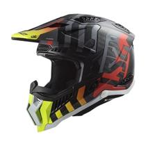 Capacete Ls2 Mx703 X Force C Barrier Amarelo Vermelho -