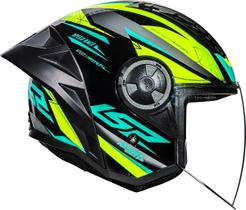 Capacete LS2 Of616 S Airflow II Draze Preto e Amarelo