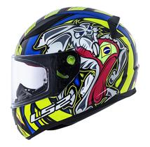 Capacete ls2 rapid ff353 alex barros replica azul