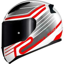 Capacete Ls2 Rapid Ff353 Circuit White / Red