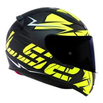 Capacete LS2 Rapid FF353 Cromo Preto fosco/ Fluo Capacete LS2 Rapid FF353 Cromo Preto fosco/ Fluo