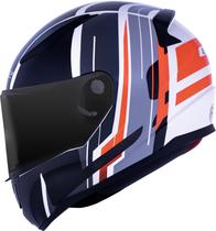 Capacete Ls2 Rapid ff353 Flag Preto Vermelho Branco