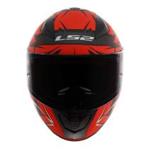Capacete LS2 Rapid FF353 Rapid CROMO Preto e Vermelho 60/L