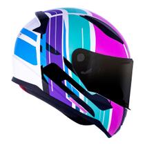 Capacete ls2 rapid flag rosa