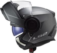 Capacete Ls2 Scope Ff902 Monocolor Titanium Fosco Robocop