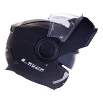 Capacete LS2 Scope FF902 Preto Fosco Articulado e Com óculos