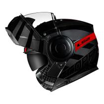 Capacete LS2 Scope Hamr Preto e Vermelho Brilhante Capacete LS2 Scope Hamr Preto e Vermelho Brilhante